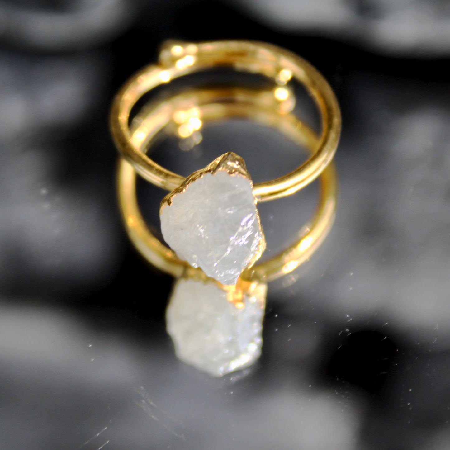 Ring | Mondstein | Amethyst | Peridot | Bergristall