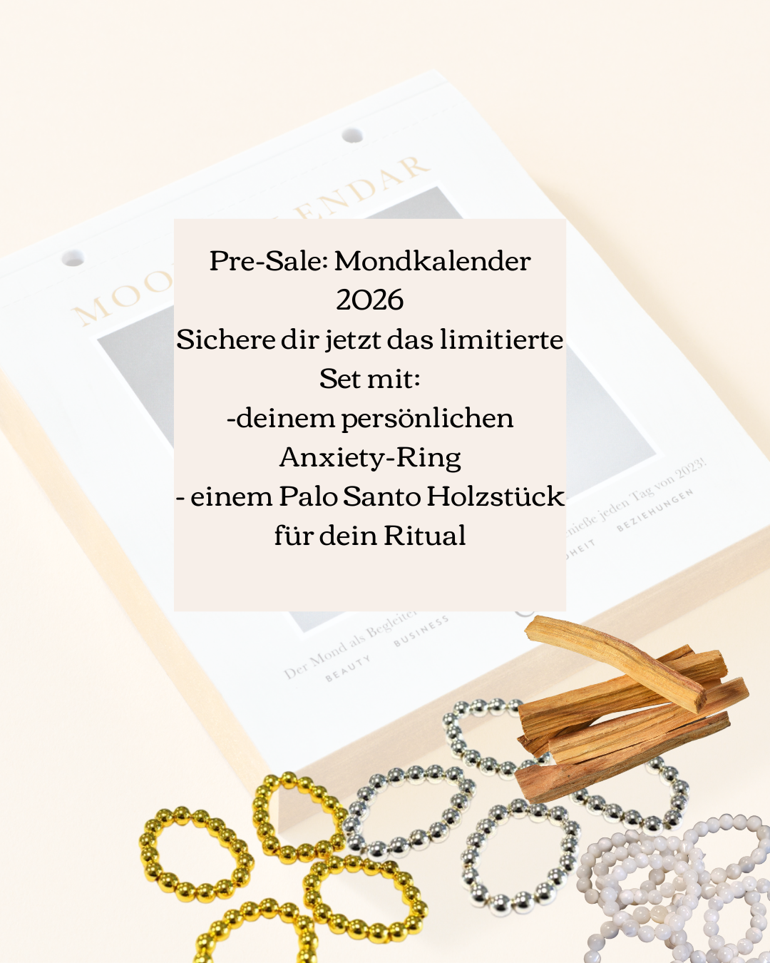 Limitierter Mondkalender von den Moonsisters 2026 | inkl. Ritualbegleitern