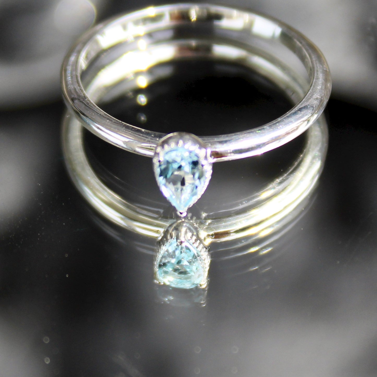 Topas Teardrop Ring