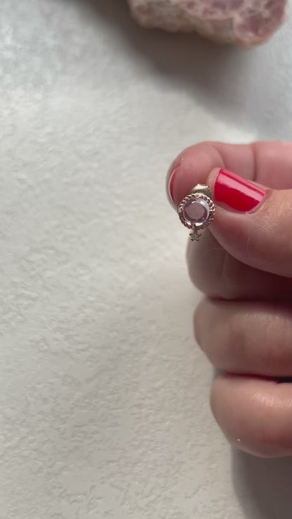Silberohrstecker mit Amethyst & Topas | Vergoldet