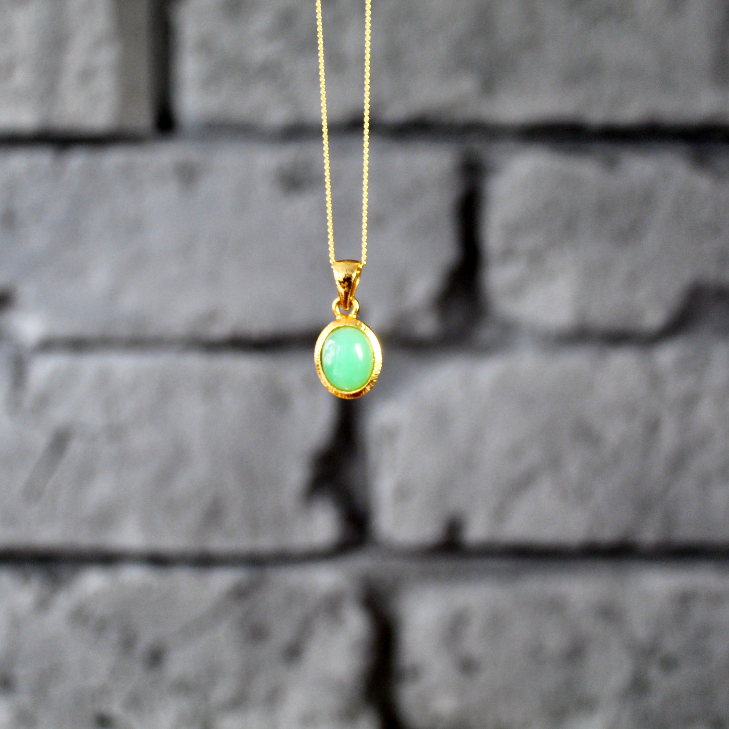 Chrysopras Ketten  Anhänger