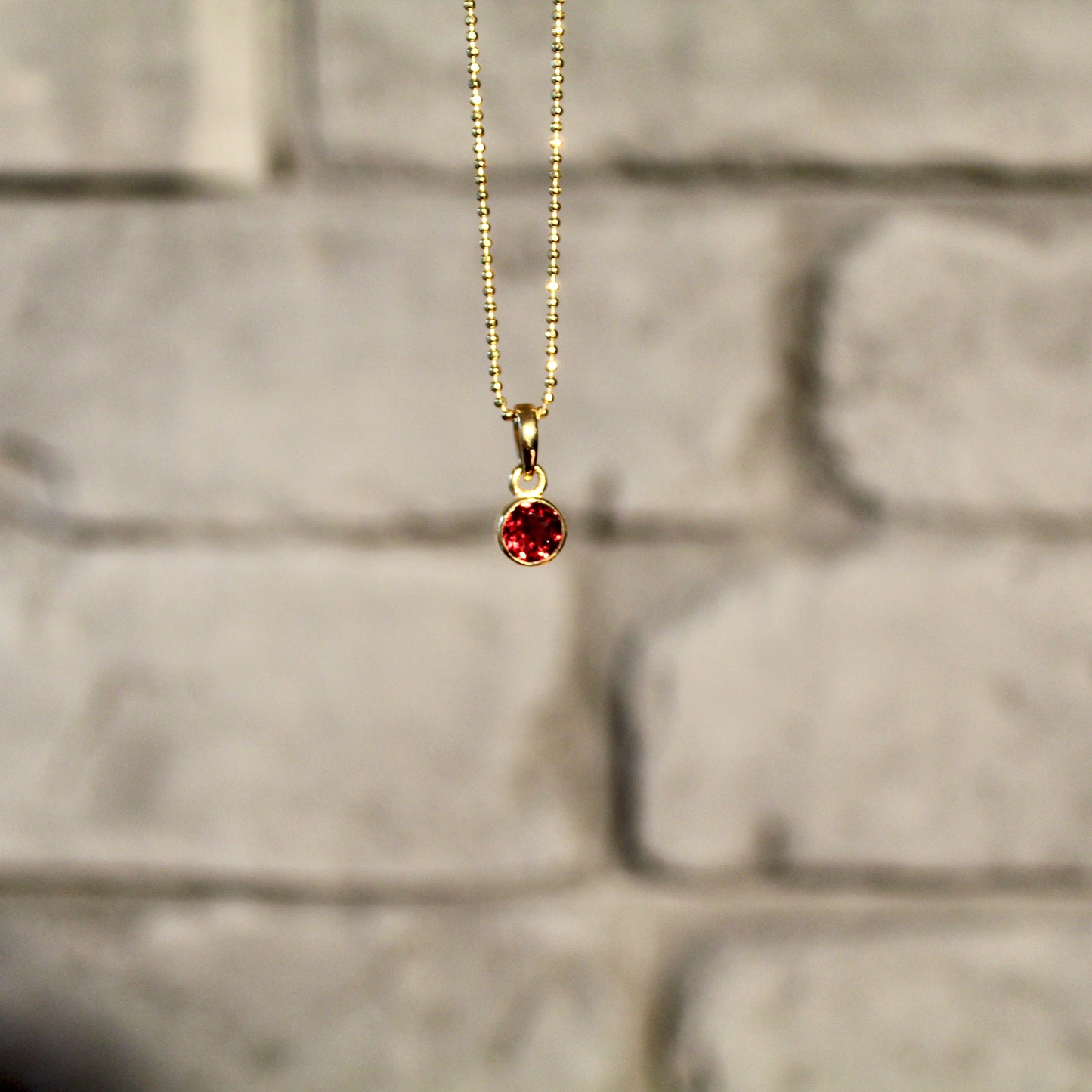 Granat Anhänger | 925 Silber | 24k Gold | Limited Edition