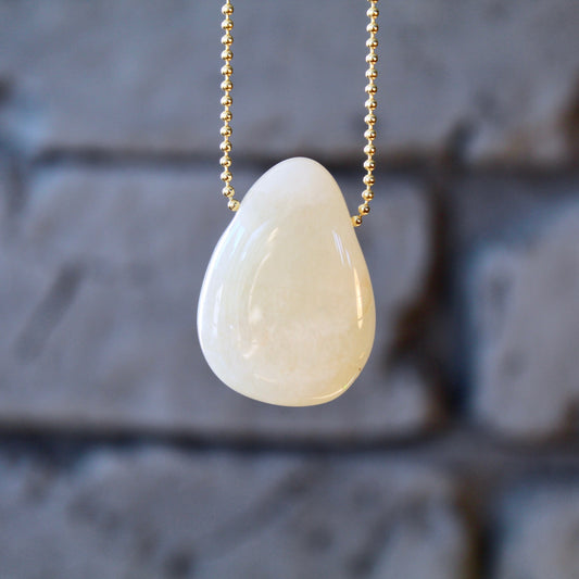 Mondstein Anhänger gebohrt