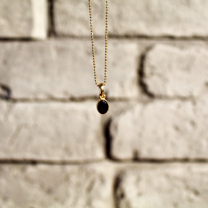 Onyx Anhänger 925 Silber | 24k Gold | Limited Edition