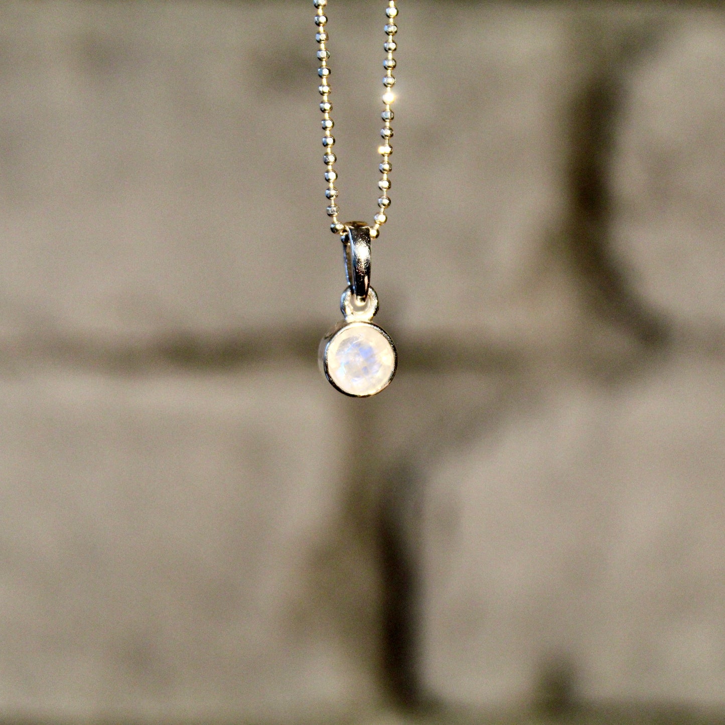 Regenbogen Mondstein Anhänger | 925 Silber | 24K vergoldet
